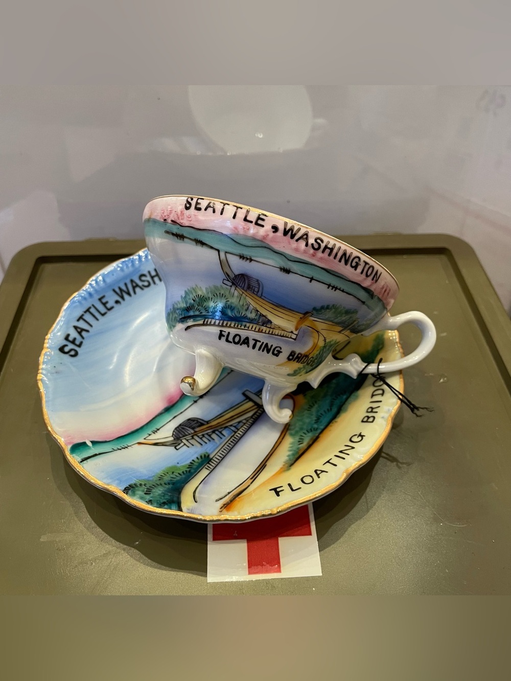 Seattle, Washington Floating Bridge Decorative Teacup & Saucer